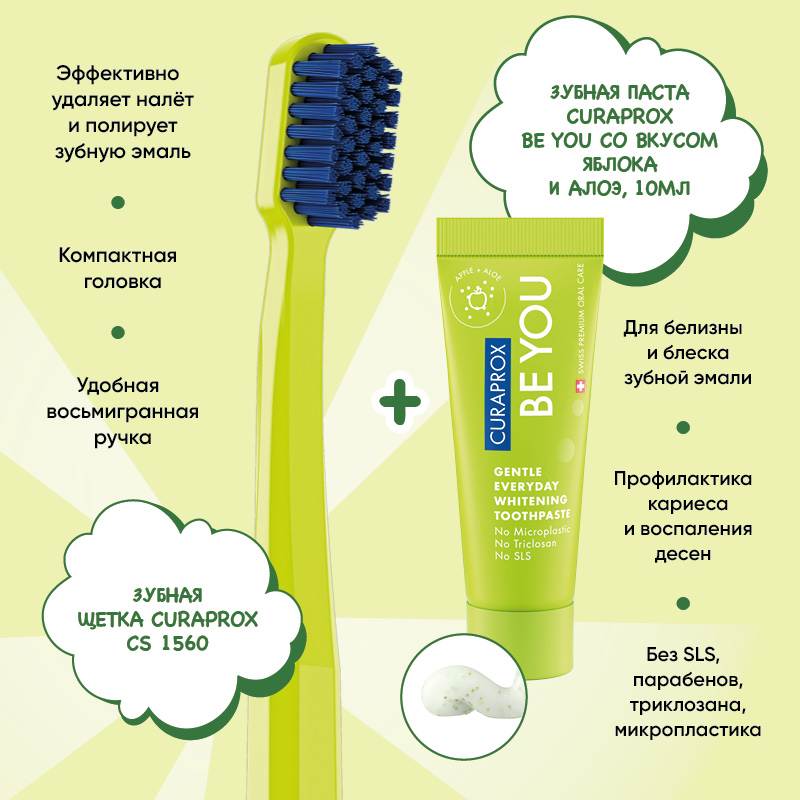 Набор Curaprox «Будь собой и сияй! ПЕРВООТКРЫВАТЕЛЬ»