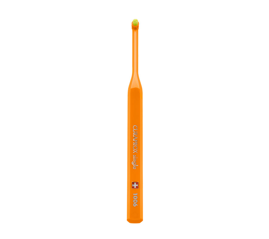 Набор монопучковых щеток Curaprox CS 1006 Single (2 шт.), (оранжевая и темно-синяя)