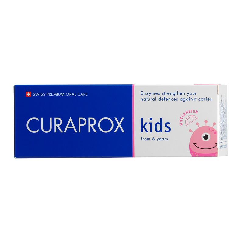 Зубная паста Curaprox Kids 1450 ppm со вкусом арбуза (с 6 лет), 60 мл